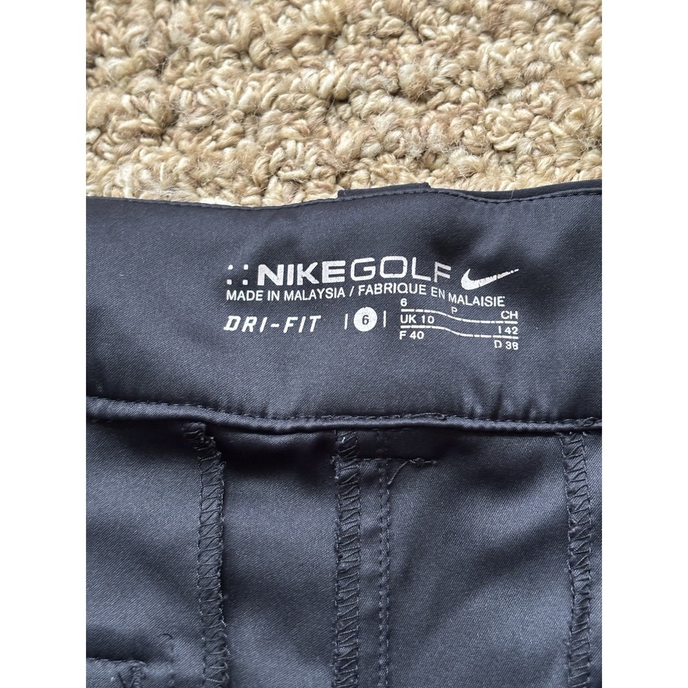Nike Golf Dri-Fit Women's Golf Shorts With Pockets Size 6 Black 5" Inseam - Picture 4 of 5